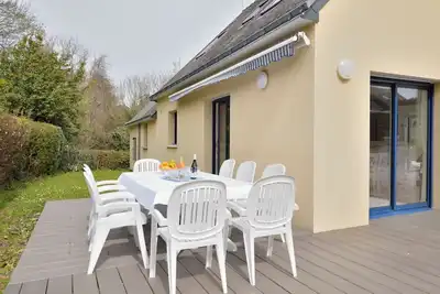 Image de Belle maison de vacances privée pour 9 personnes avec Wifi, Tv, terrasse et parking