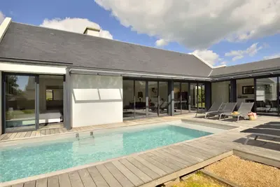 Image de Belle maison de vacances privée avec Wifi, piscine privée, Tv, terrasse et parking