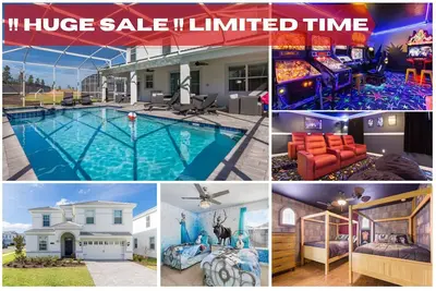 Image de 🌟The Perfect family vacation Mins to Disney, Amazing Luxury 8 Bdrm Pool Villa🌟