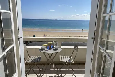Image de Face à la grande plage de Saint Cast, agréable appartement T2 avec vue mer, 1 chambre, 3 personnes
