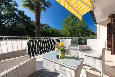 Appartement de vacances Njivice pour 1 - 4 personnes avec 1 chambre à coucher - Maison mitoyenne