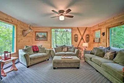 Spacious Mtn Cabin on 7 Private Acres in Athol!