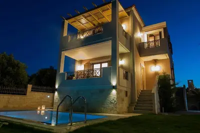 Image de Maison de vacances Rethymno pour 2 - 6 personnes avec 3 chambres Ă coucher - Maison mitoyenne