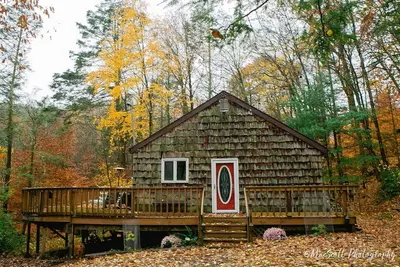 Image de Enjoy the beauty of the Catskills near New Paltz. Cabin with piano.