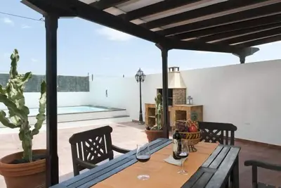 Image de Maison de vacances Costa Teguise pour 1 - 5 personnes avec 3 chambres à coucher - Maison mitoyenne