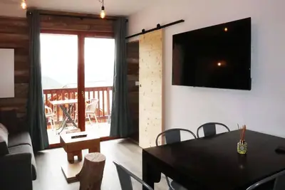 Image de Appartement standing 6\/7p avec piscine, sauna, hammam, wifi, animaux admis - Les Orres 1800