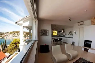 Appartement de vacances Tisno pour 4 personnes avec 2 chambres à coucher - Logement de vacances dans