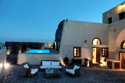 Maison de vacances Megalochori pour 1 - 6 personnes avec 3 chambres à coucher - Maison mitoyenne
