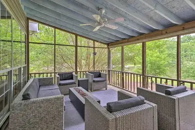 Lakefront House with Private Dock + Fire Pit!