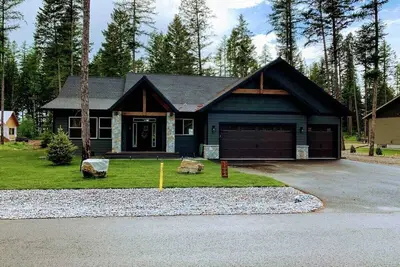 Well-appointed family home surrounded by timbers.