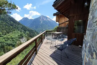 Image de Chalet Solize, Terrasse avec superbe vue, sauna