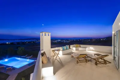 Vesper Villa Paros | 4 Bdr Sea View Villa with Private Pool in Paros