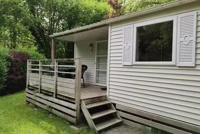 Image de Mobile Hoome Ti 32m2 mit ĂĽberdachter Terrasse (3 Schlafzimmer) Eco 6 Personen