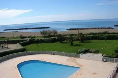 Image de Joli T2 piscine vue mer Rochelongue Cap d'Agde