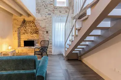 Image de Appartement \"Ontano\" dans le style d'une ferme avec Wi-Fi, jardin et piscine partagés