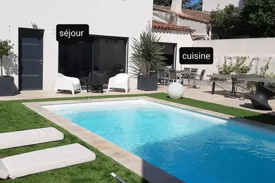 Villa moderne  calme, 4ch piscine/pool, Marseille st Barnabé/ st Julien 140m2