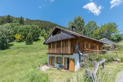 Image de Maison de vacances alpine \"Baita Serpillo\" avec vue unique sur la montagne et jardin privé