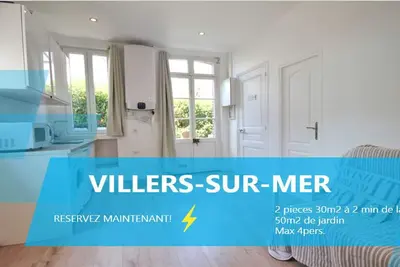 Image de 🔆2 Pièces Centre Villers-sur-Mer🔆50m2 de jardin🔆Wifi
