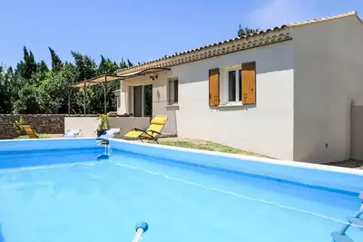 Image de Belle maison de vacances privée avec Wifi, climatisation, piscine privée, Tv, terrasse, parking