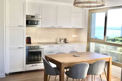Image de Sea View, 50 M from the Beach, Brand New Apartment 2 Bedrooms, Parking, Everything On Foot!
