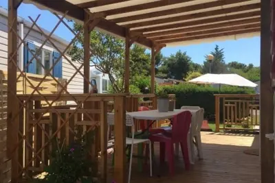 Image de Mobil Home Irm Luminosa, 6 couchages, dans zone protégée à proximité des plages