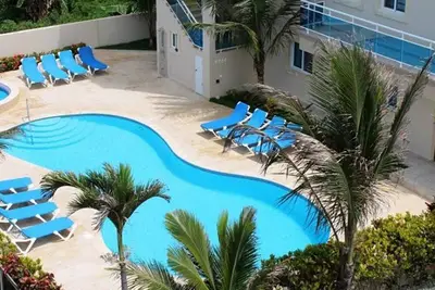 Image de Quiet sea-views condo with balcony, on 2 floors, with pool\/internet\/cable Tv\/ Ac