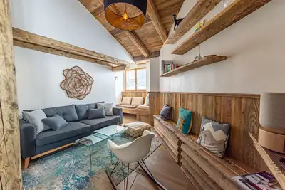 Image de Appartement Val d'Isère dernier étage, parking, skis aux pieds, vue superbe!