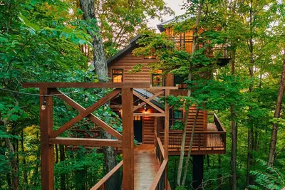 Image de Luxury Treehouse Nestled in Trees of Amish Country