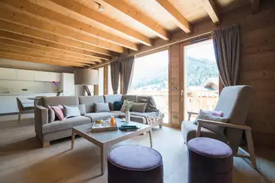 Image de Chalet à Megève avec vue Mont-Blanc