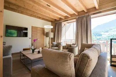 Image de Chalet à Megève avec vue Mont-Blanc