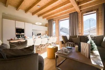Image de Chalet à Megève avec vue Mont-Blanc