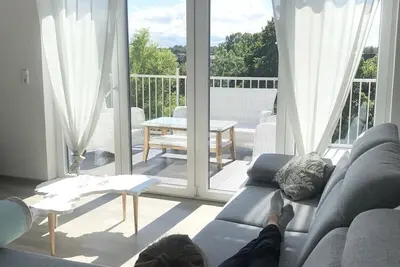 Image de Beautiful new 2 room apartment with roof terrace