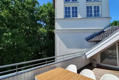 Image de Penthouse / Ferienwohnung mit Turmzimmer und Dachterrasse