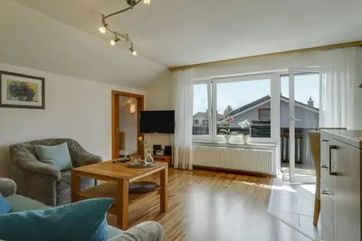 Image de Appartement de vacances \"Irmi\" près de Lindau et des montagnes avec Wi-Fi et balcon