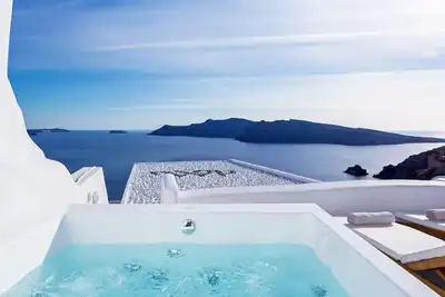 Image de Luxury Santorini Villa | Aegean Magic Villa | 1 Bedroom | Indoor & Outdoor Plunge Pool | Sea & Caldera View | Oia