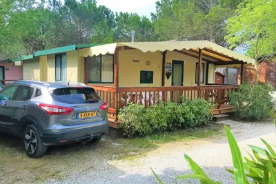 Toscane, Chalet en bord de mer au Famlie Camping  près de la mer, Pise