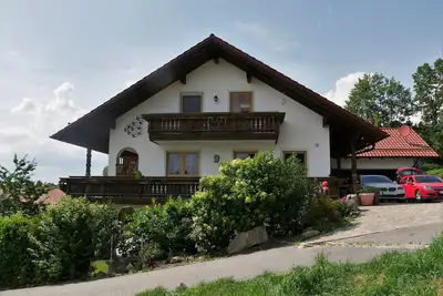 Image de Top floor apartment, with distant views, sometimes as far as the Alps.