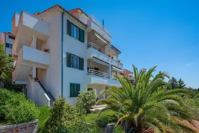 Appartement d'une chambre avec le balcon Rabac, Labin (A-17739-a)
