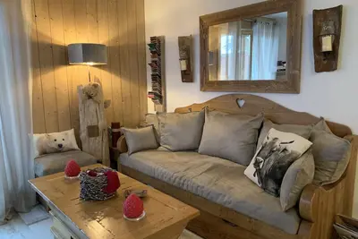 Image de Aux portes de Megève, 2 pièces 1/2 de 45m2, 4 personnes avec jardin/terrasse