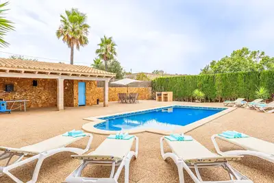 Image de Villa Sa Tanca avec vue sur la mer, vue sur les montagnes, Wi-Fi, piscine et jardin ;