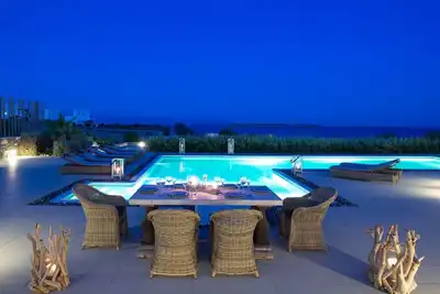 Luxury Paros Villas | De Luxe Villa | Sea View |Private Pool | 4 Bdr | Tserdakia