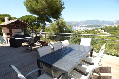 Image de Terrasse pleine vue mer, 4 chambres, climatisation, boulodrome,