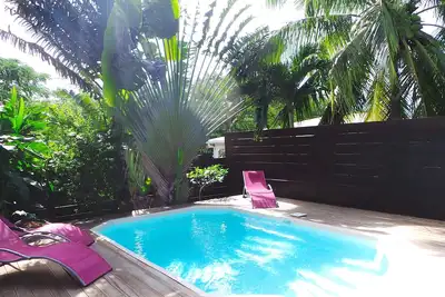 Image de Location *** Piscine - Vue mer - Climatisation à 2 min de la Plage Leroux.