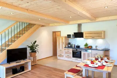 Image de Ferienwohnung Abendrot, 86 qm Maisonette, 2 Separate Schlafzimmer