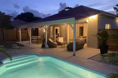 Villa Samathan 3 ch piscine privée À 5mn de la plage