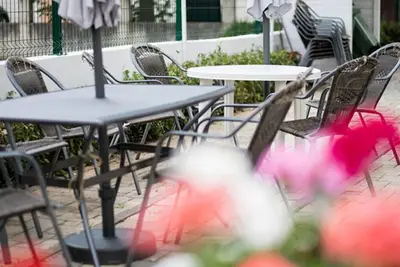 Image de Charming new apartment, 70 m to the beach, 6 people, WiFi, parking, terrace, Bbq