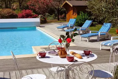 Image de Villa près lac 4*, max. 6 pers piscine chauffée juin à fin sept, animaux acceptés