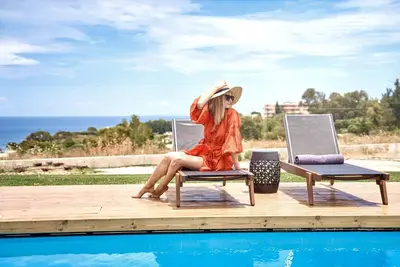 Image de Luxury Rhodes Villa | Amel Villa | Sea View | Private Swimming Pool | 3 Bedrooms | Kalithea