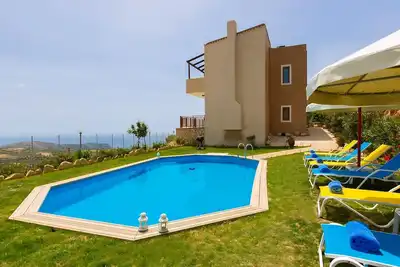 Image de Exclusive Crete Villa | Superior Villa | Private Pool | Sea/Garden View | 3 Bdr | Rethymno