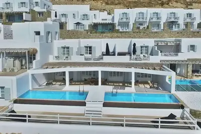 Image de Unique Mykonos Villa | 2 Bedrooms | Villa Ftelia | Amazing Sea Views & Private Infinity Pool | Elia Beach